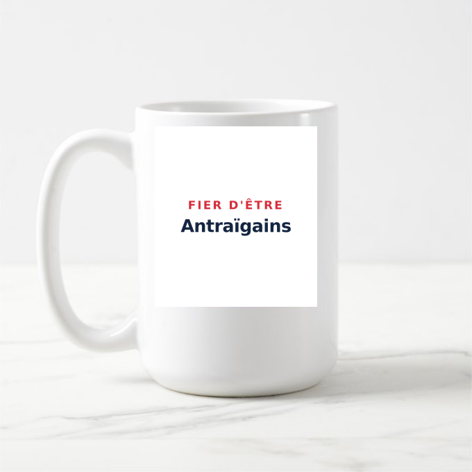 Mug « Fier d'être Antraïgains » — design pour Vallées-d'Antraigues-Asperjoc