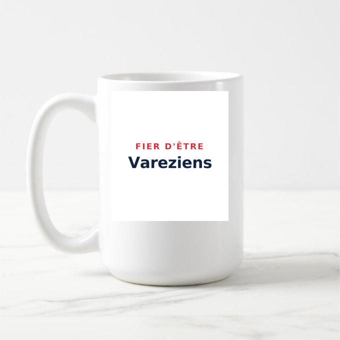 Mug « Fier d'être Vareziens » — design pour Varetz