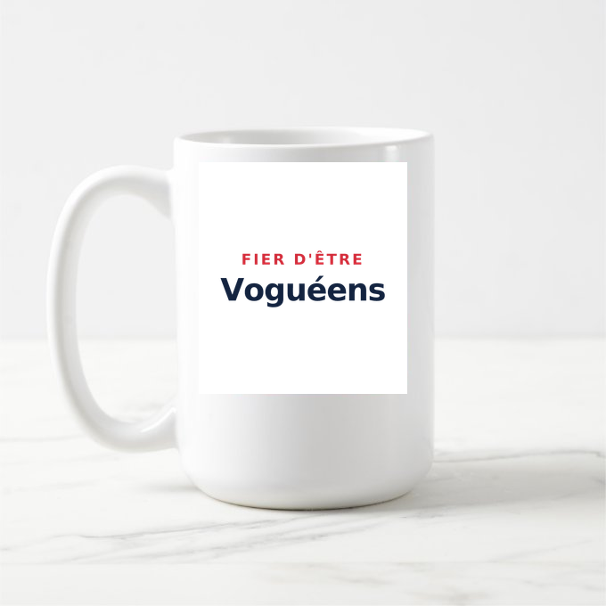 Mug « Fier d'être Voguéens » — design pour Vogüé