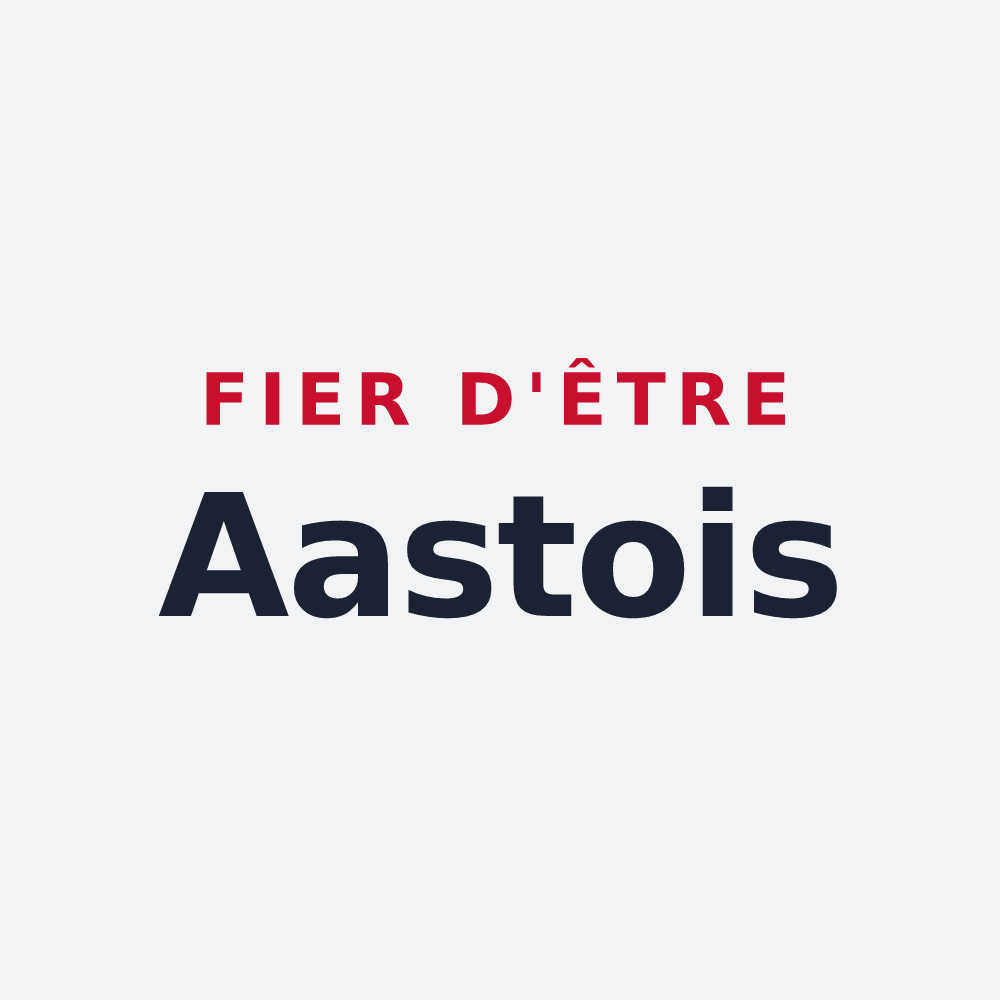Poster « Fier d'être Aastois » — design pour Aast