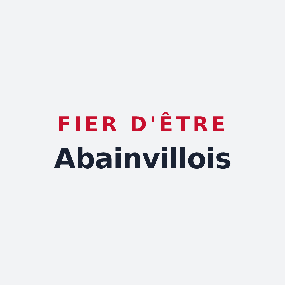 Poster « Fier d'être Abainvillois » — design pour Abainville