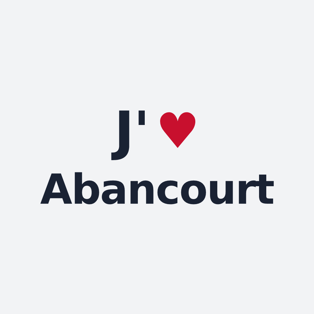 Poster personnalisé Abancourt — design J'aime Abancourt