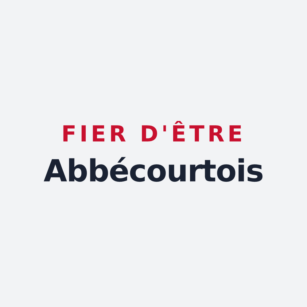 Poster « Fier d'être Abbécourtois » — design pour Abbécourt