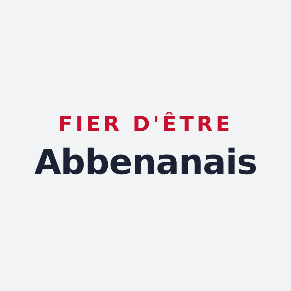 Poster « Fier d'être Abbenanais » — design pour Abbenans