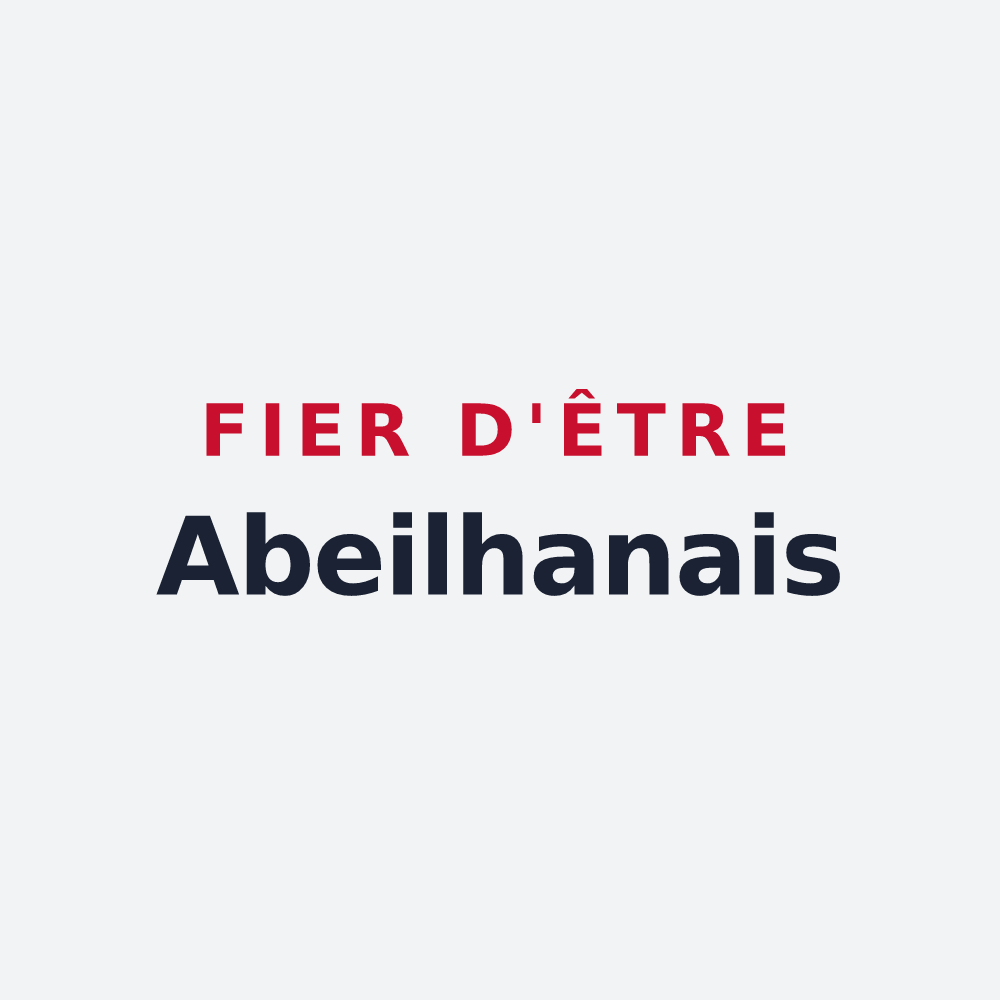 Poster « Fier d'être Abeilhanais » — design pour Abeilhan