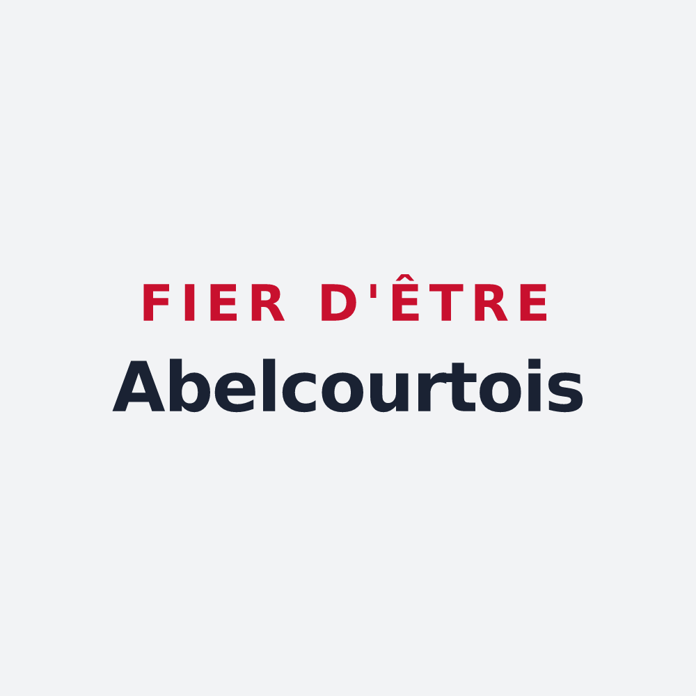 Poster « Fier d'être Abelcourtois » — design pour Abelcourt