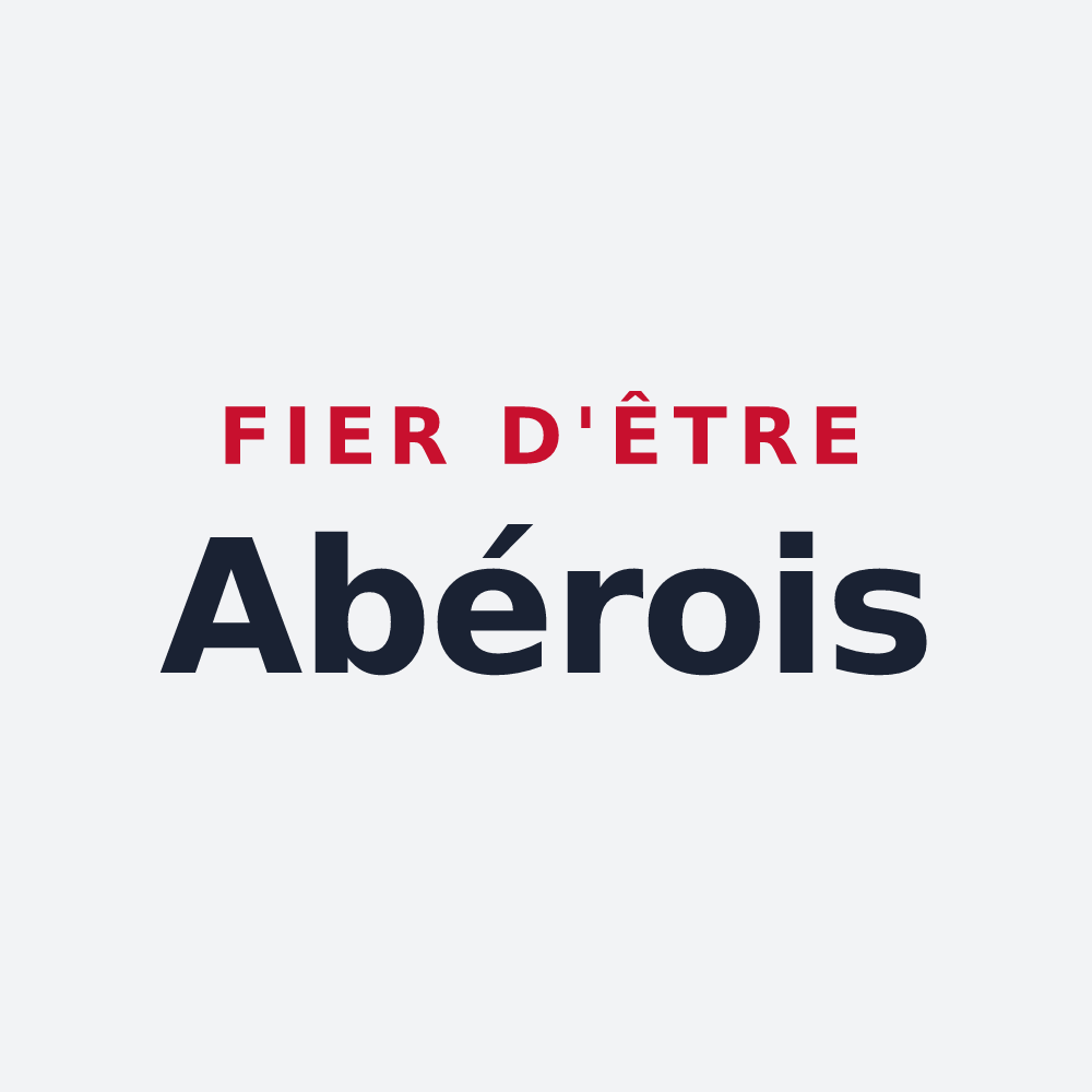 Poster « Fier d'être Abérois » — design pour Abère