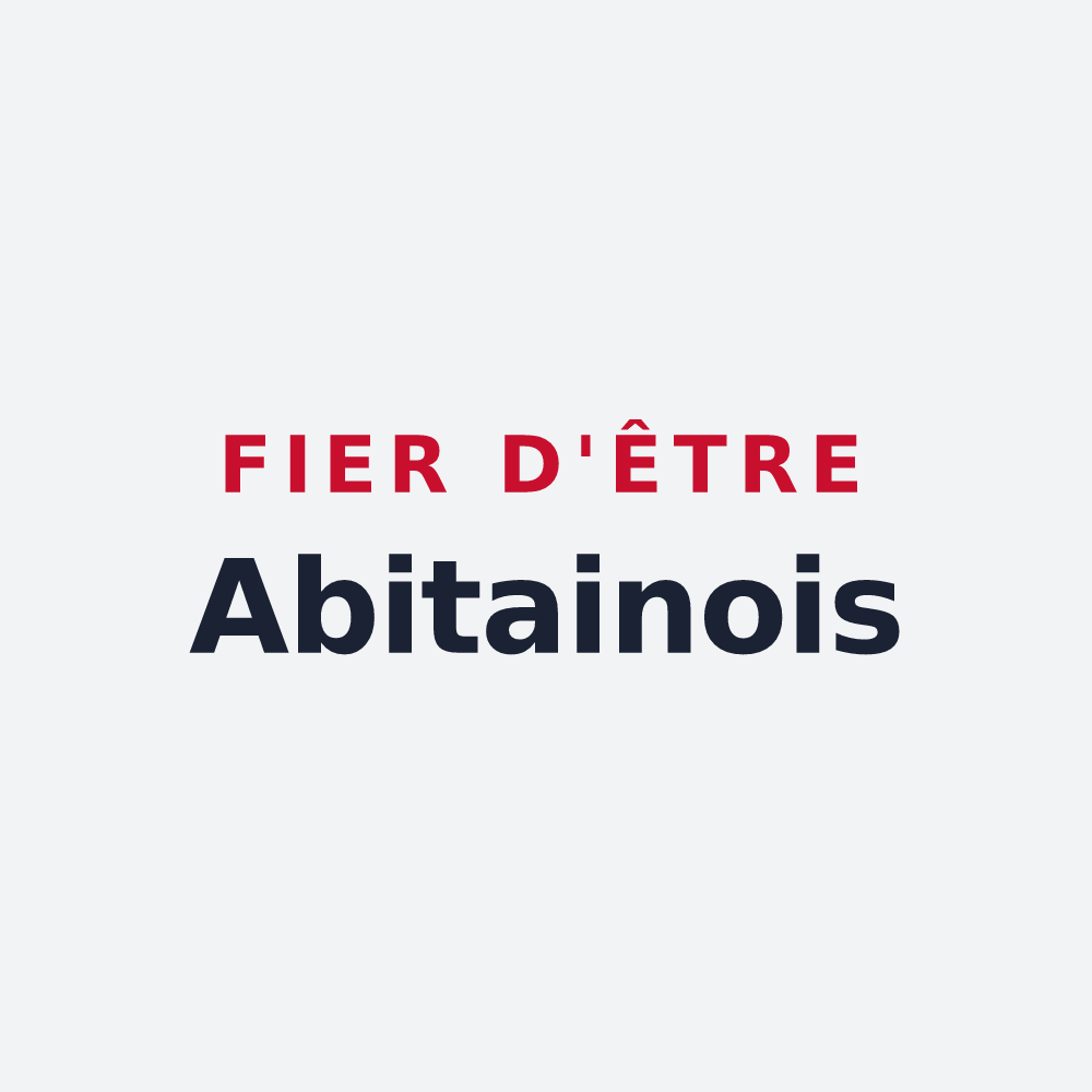 Poster « Fier d'être Abitainois » — design pour Abitain