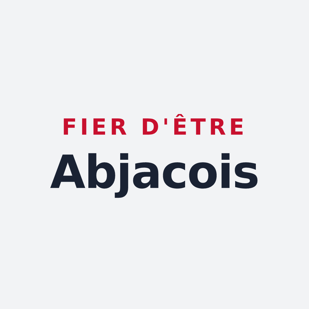 Poster « Fier d'être Abjacois » — design pour Abjat-sur-Bandiat