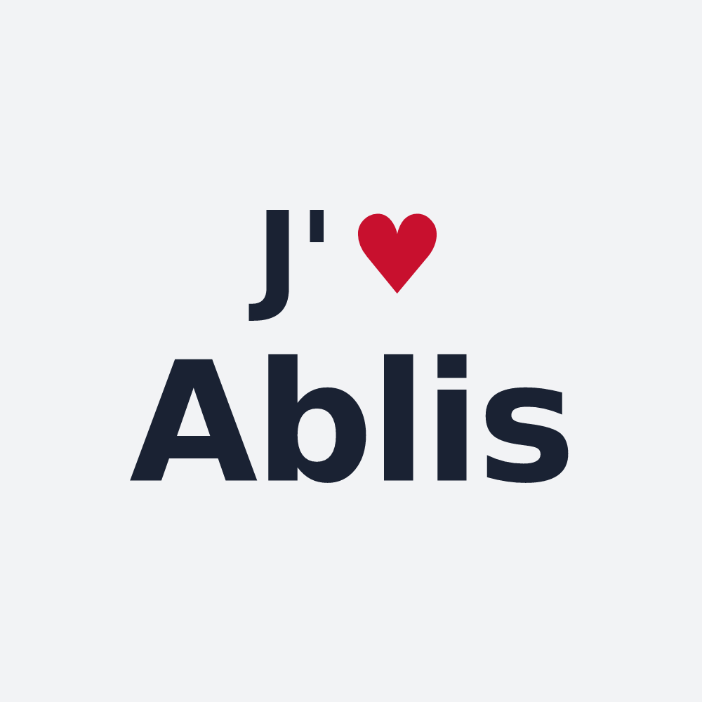 Poster personnalisé Ablis — design J'aime Ablis
