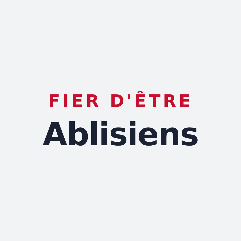 Poster « Fier d'être Ablisiens » — design pour Ablis