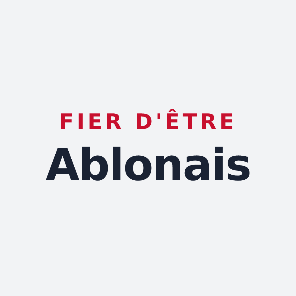 Poster « Fier d'être Ablonais » — design pour Ablon-sur-Seine