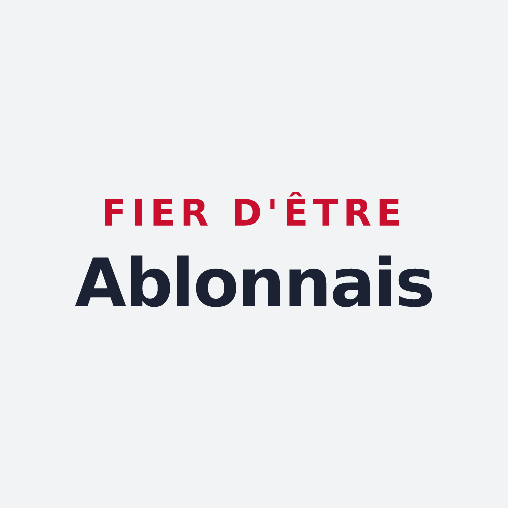Poster « Fier d'être Ablonnais » — design pour Ablon