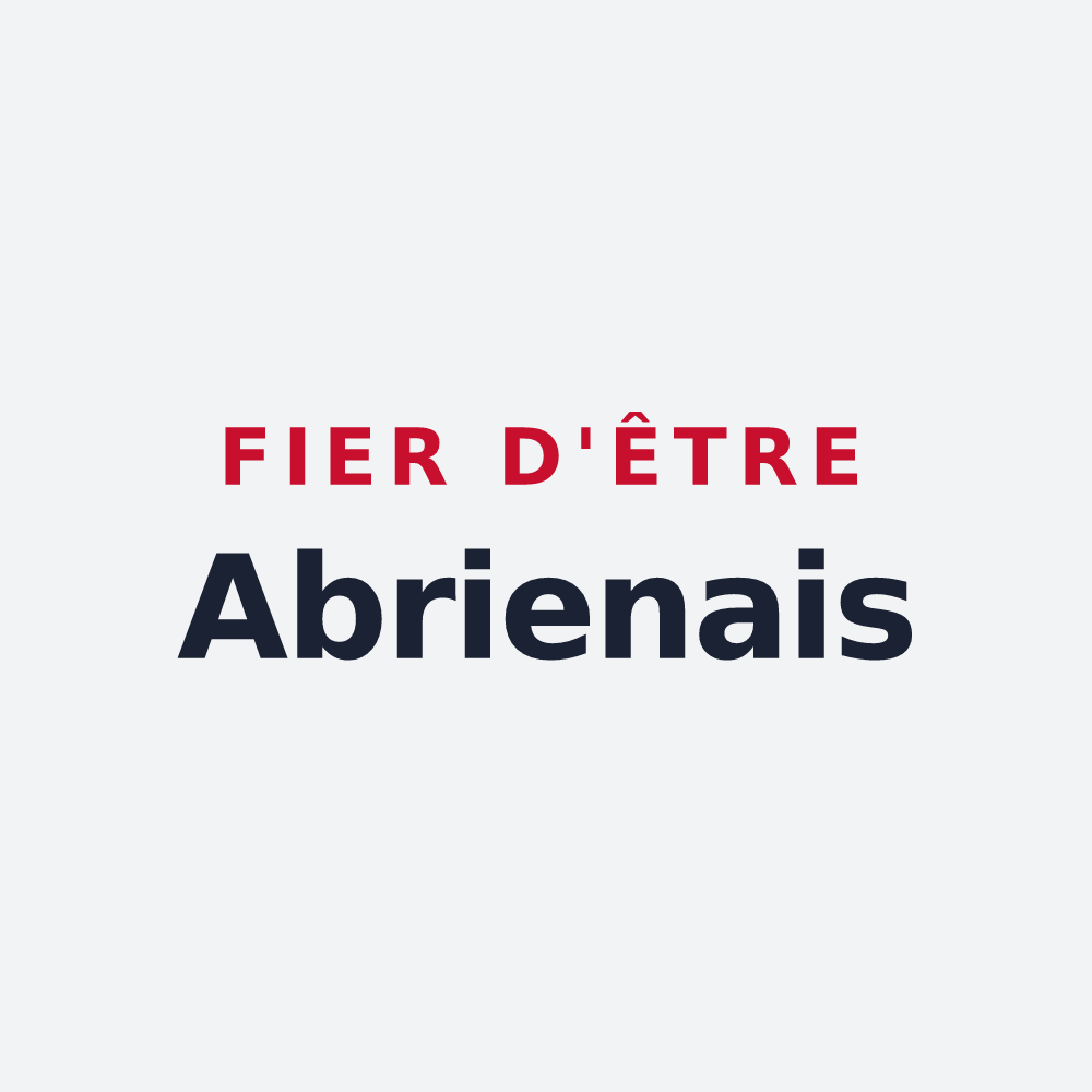 Poster « Fier d'être Abrienais » — design pour Aboën