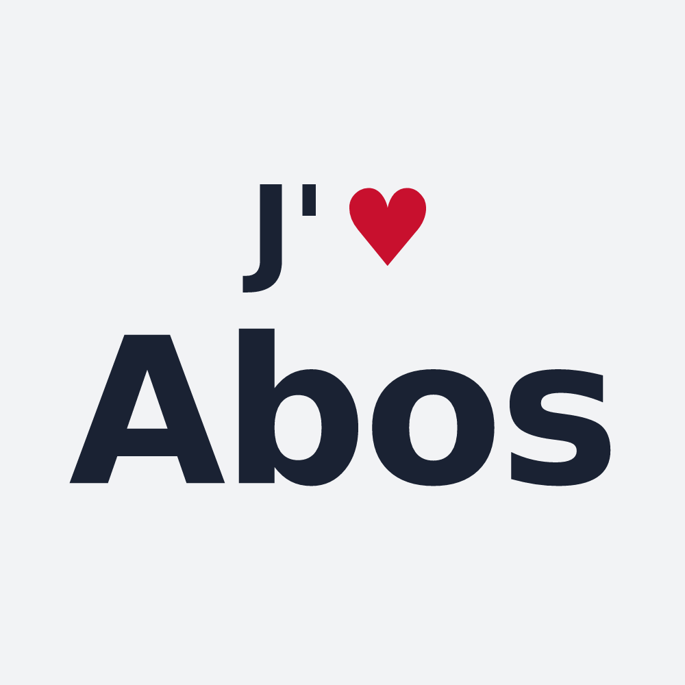 Poster personnalisé Abos — design J'aime Abos