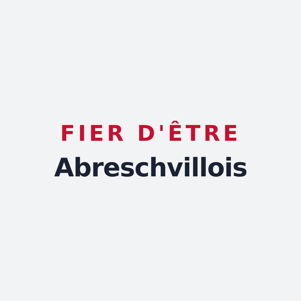 Poster « Fier d'être Abreschvillois » — design pour Abreschviller