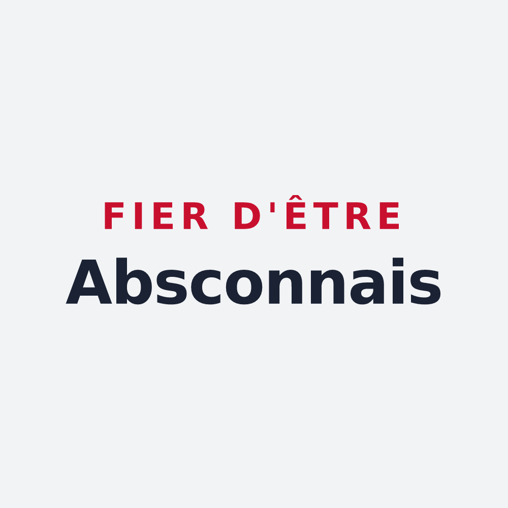 Poster « Fier d'être Absconnais » — design pour Abscon