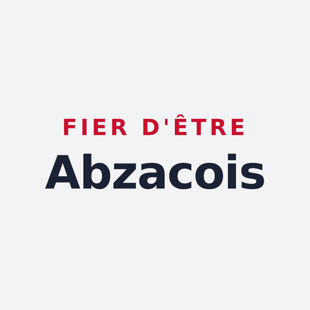 Poster « Fier d'être Abzacois » — design pour Abzac