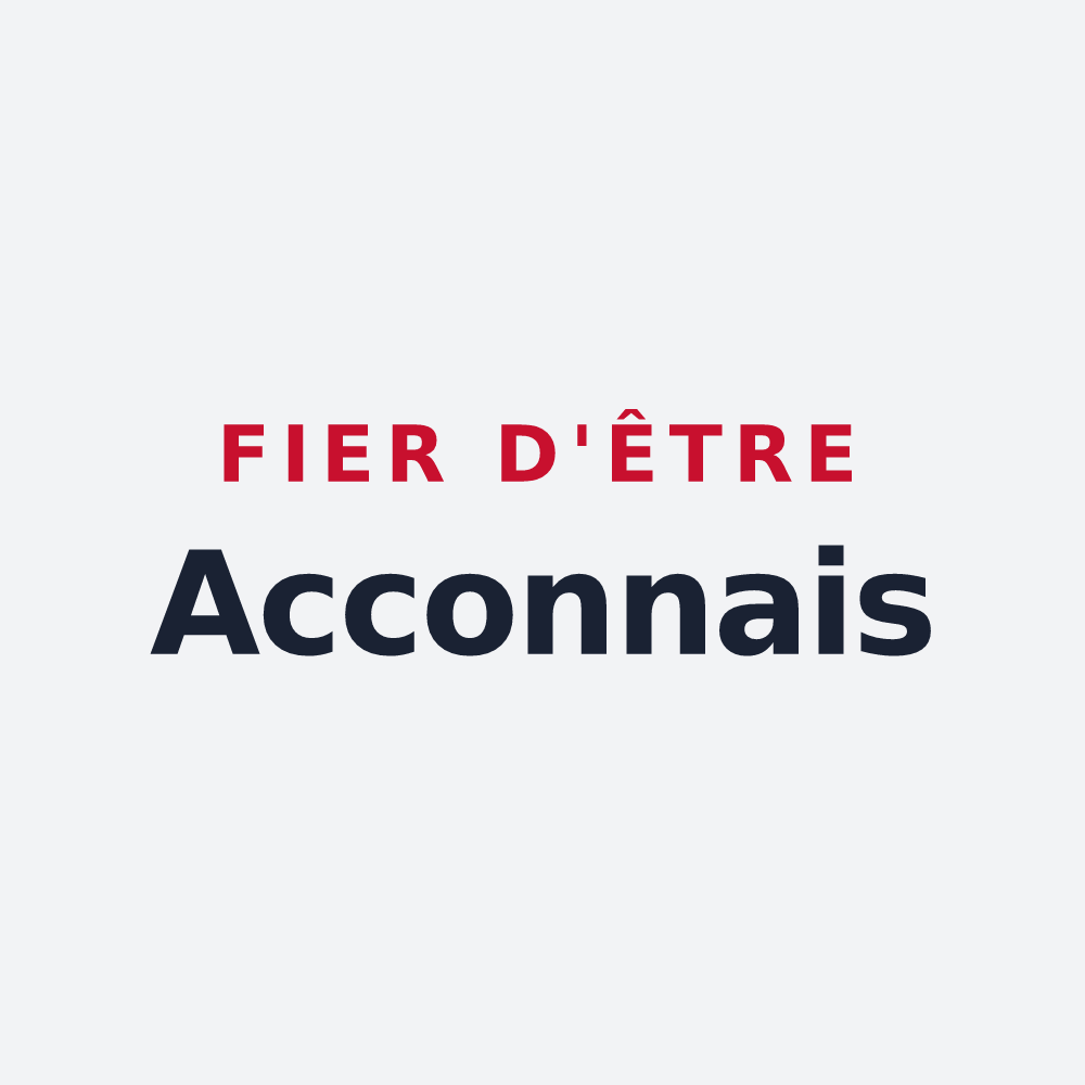 Poster « Fier d'être Acconnais » — design pour Accons