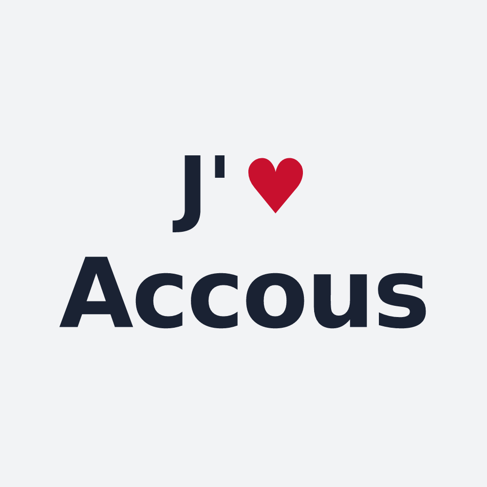 Poster personnalisé Accous — design J'aime Accous