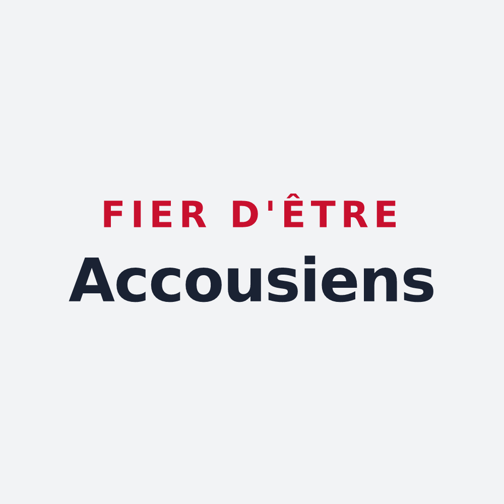 Poster « Fier d'être Accousiens » — design pour Accous