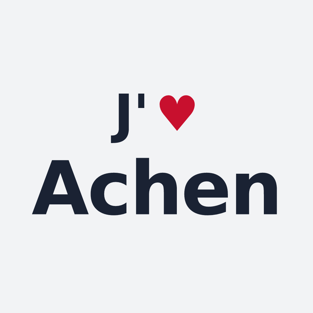 Poster personnalisé Achen — design J'aime Achen