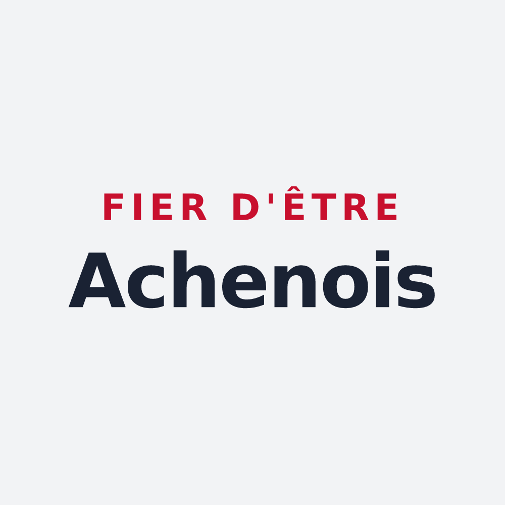 Poster « Fier d'être Achenois » — design pour Achen