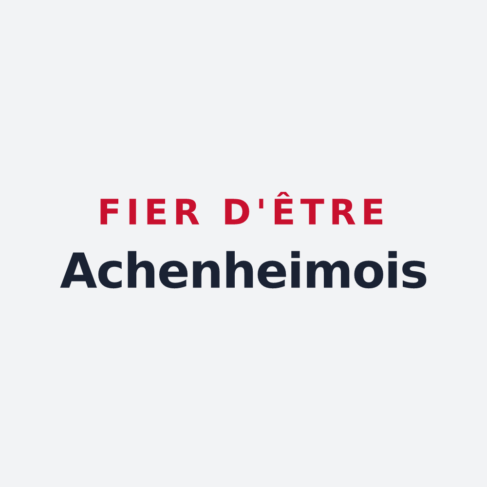 Poster « Fier d'être Achenheimois » — design pour Achenheim