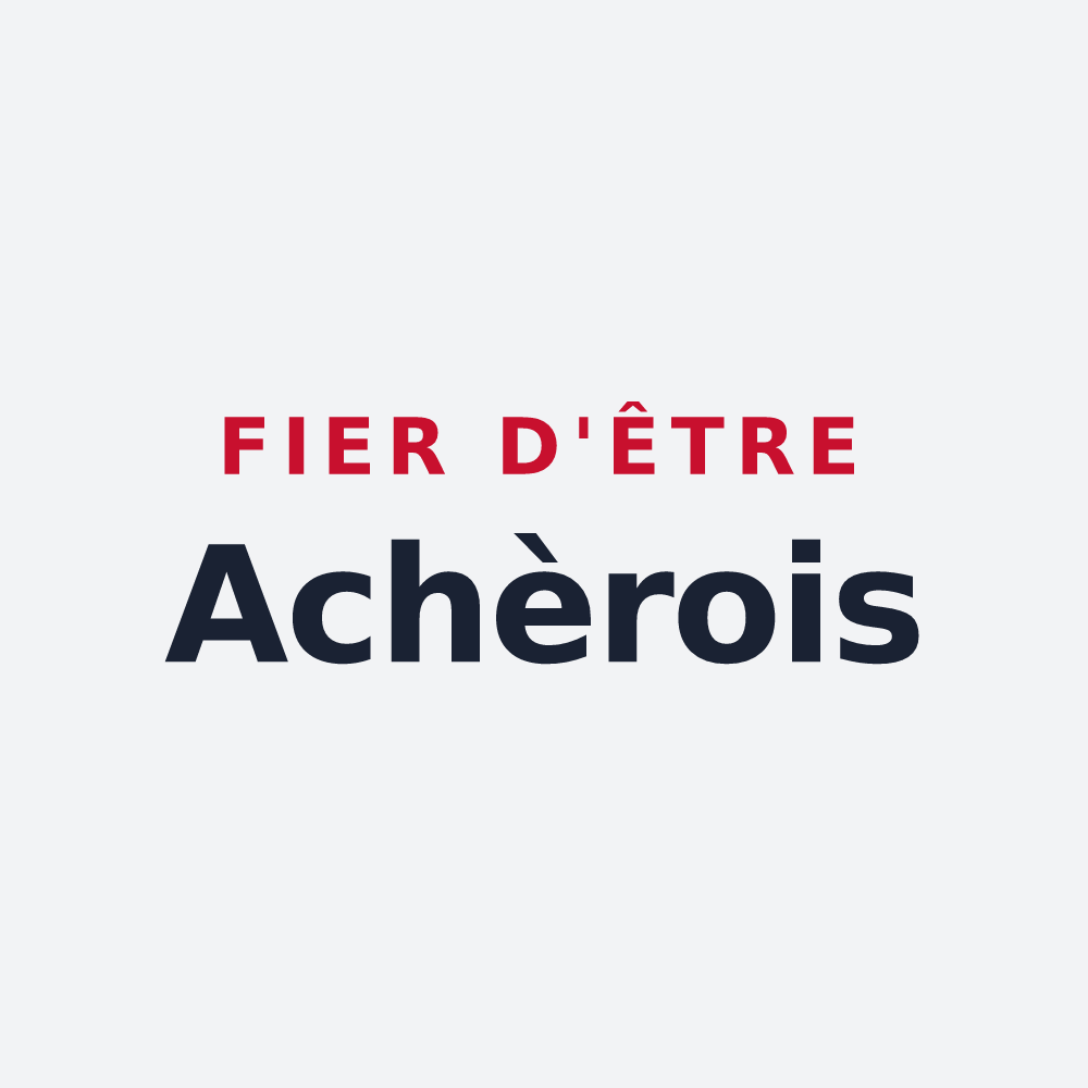 Poster « Fier d'être Achèrois » — design pour Achères-la-Forêt