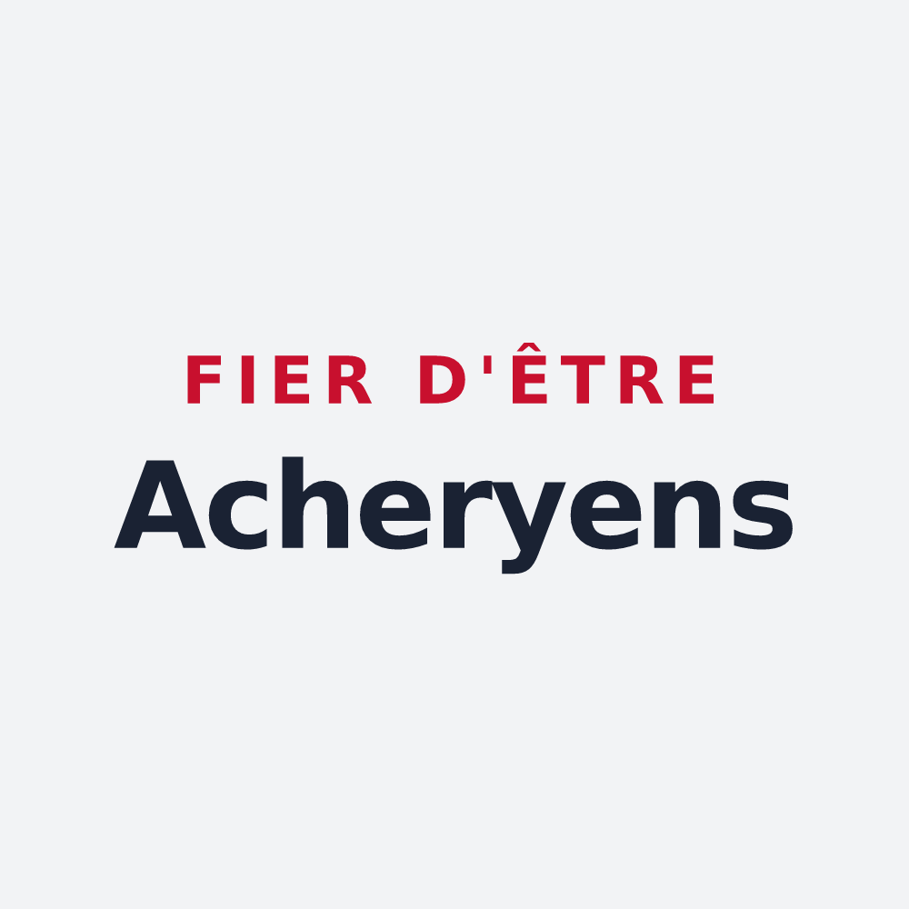 Poster « Fier d'être Acheryens » — design pour Achery