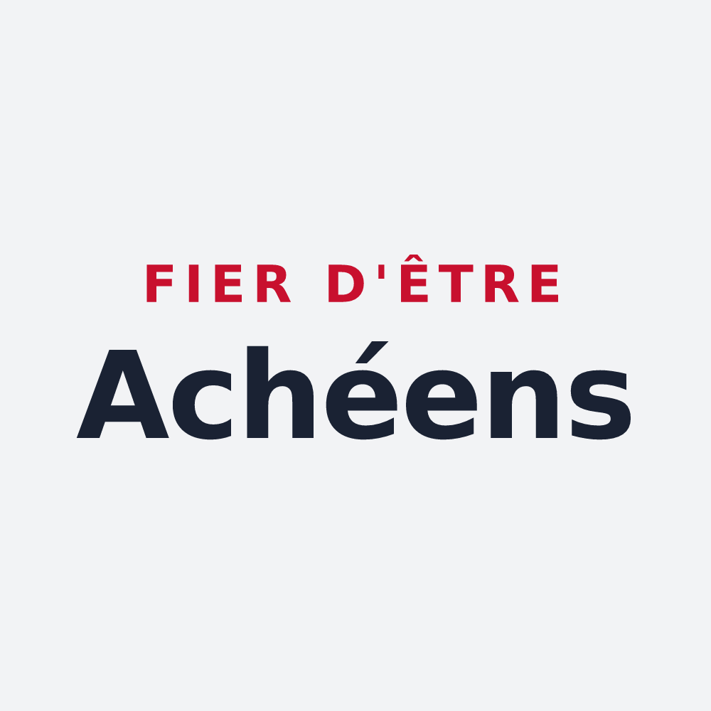 Poster « Fier d'être Achéens » — design pour Acheux-en-Amiénois
