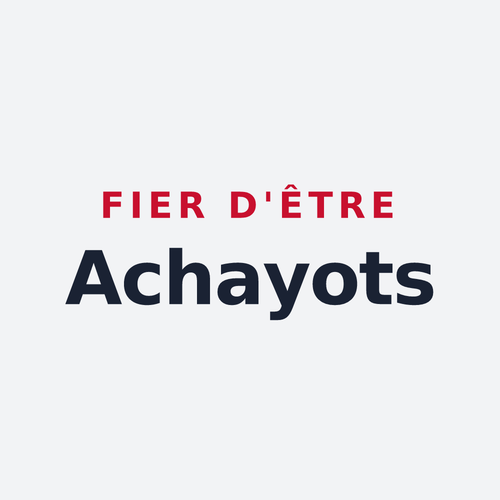 Poster « Fier d'être Achayots » — design pour Achey