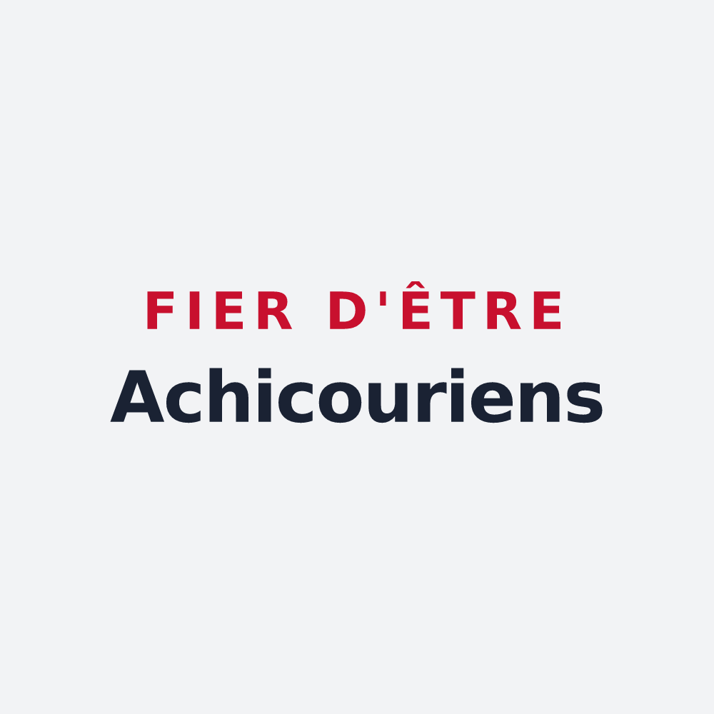Poster « Fier d'être Achicouriens » — design pour Achicourt