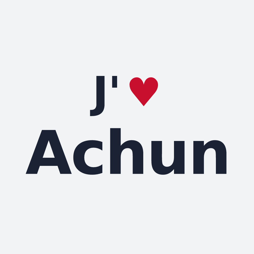 Poster personnalisé Achun — design J'aime Achun