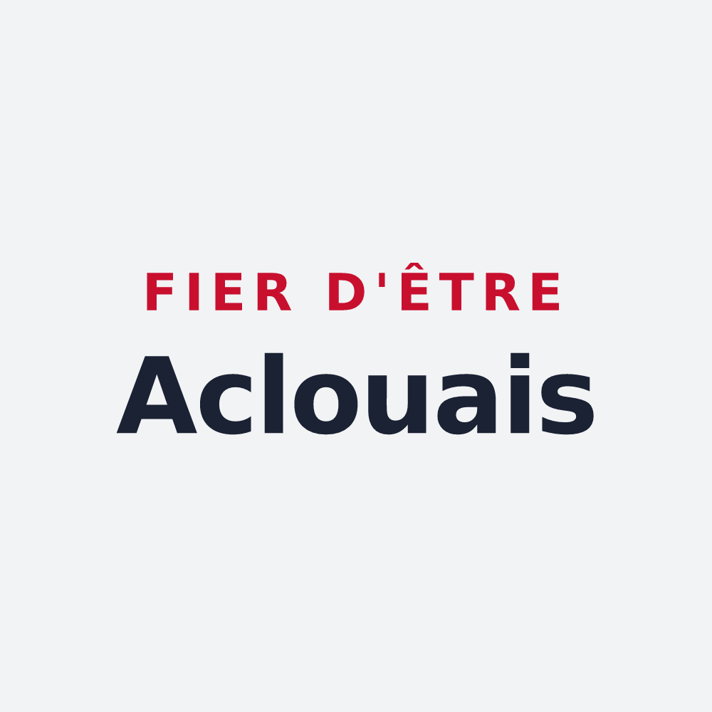 Poster « Fier d'être Aclouais » — design pour Aclou