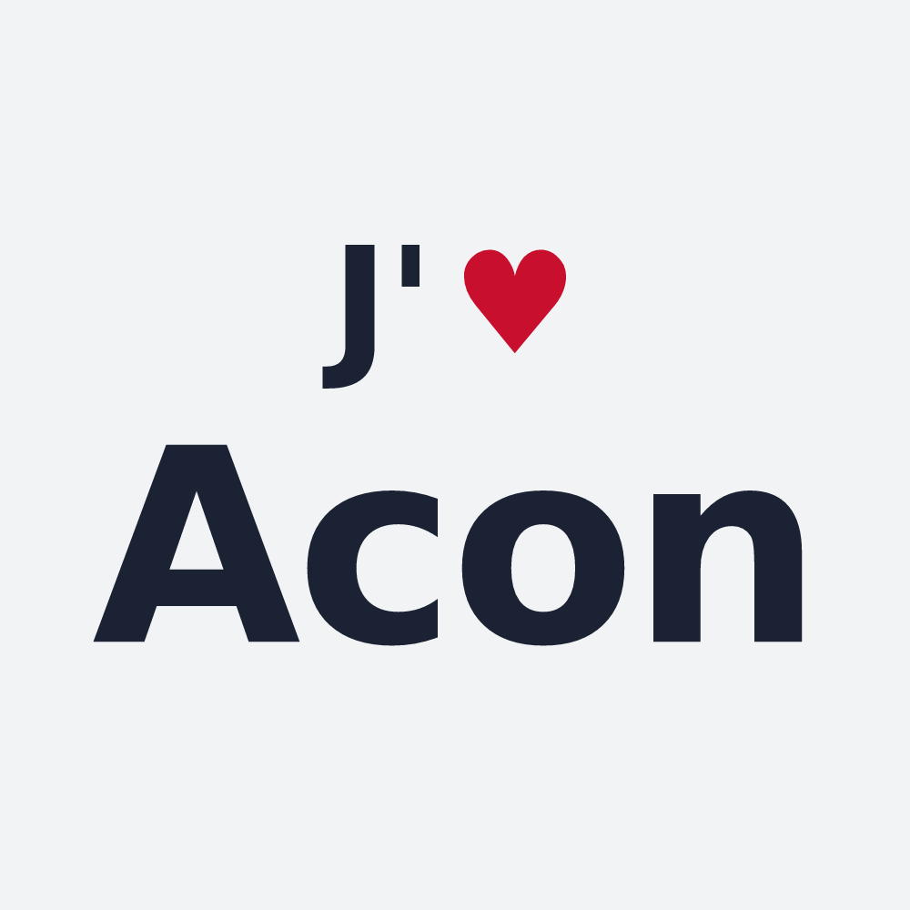 Poster personnalisé Acon — design J'aime Acon