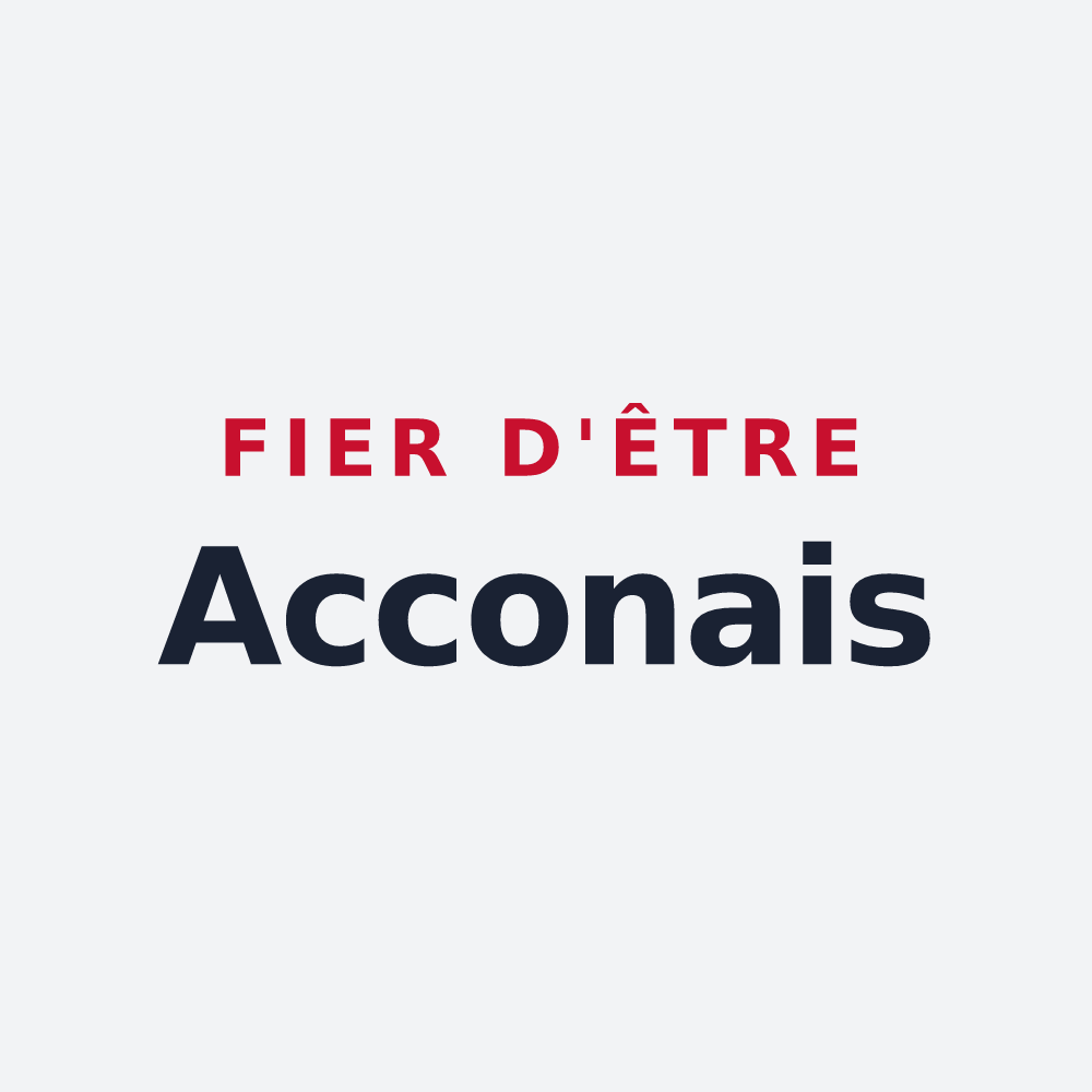 Poster « Fier d'être Acconais » — design pour Acon