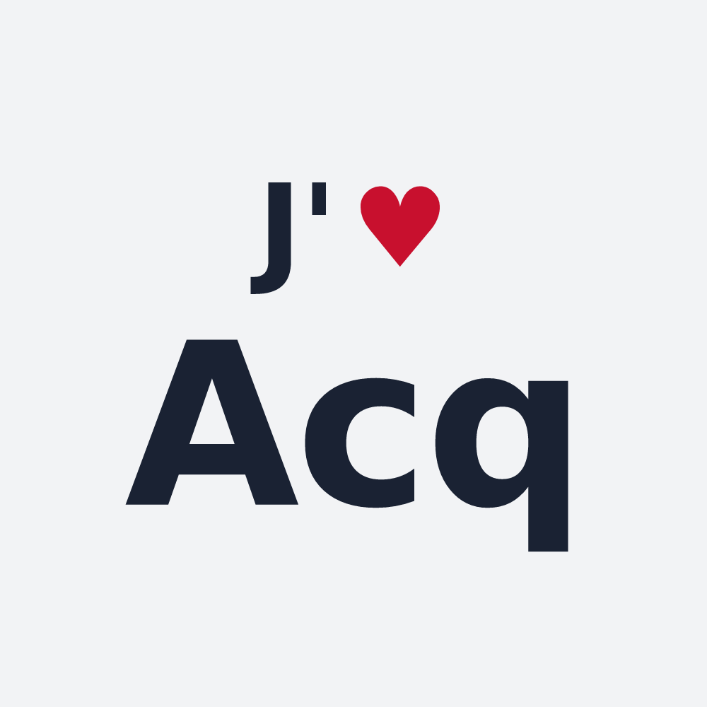 Poster personnalisé Acq — design J'aime Acq