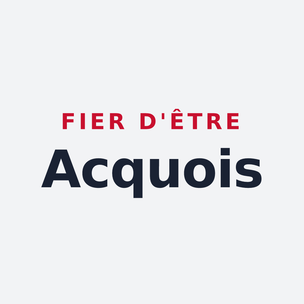 Poster « Fier d'être Acquois » — design pour Acq