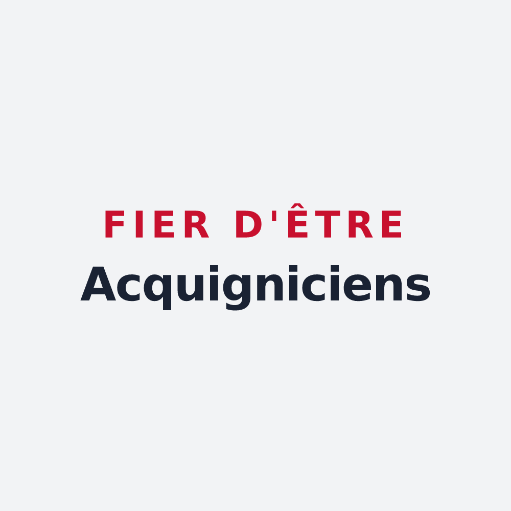 Poster « Fier d'être Acquigniciens » — design pour Acquigny