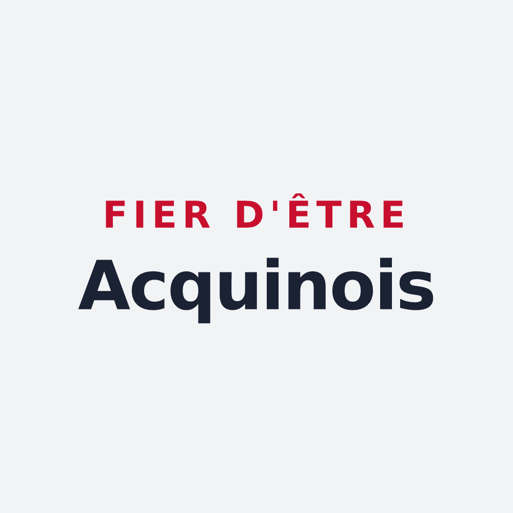 Poster « Fier d'être Acquinois » — design pour Acquin-Westbécourt