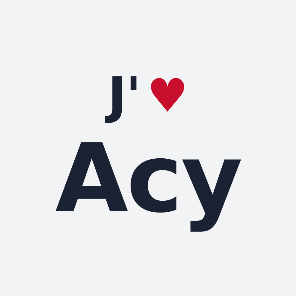 Poster personnalisé Acy — design J'aime Acy