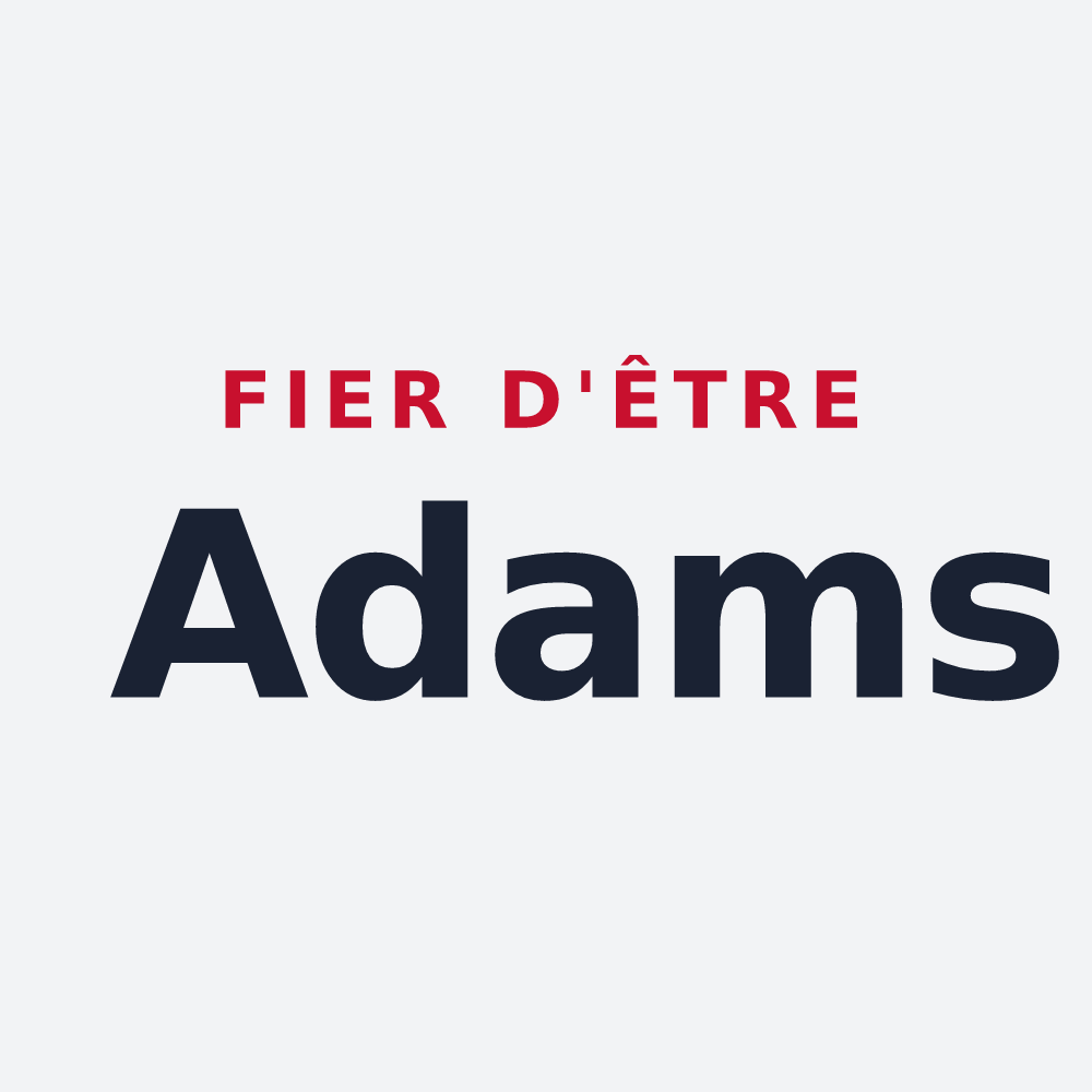Poster « Fier d'être Adams » — design pour Adam-lès-Passavant