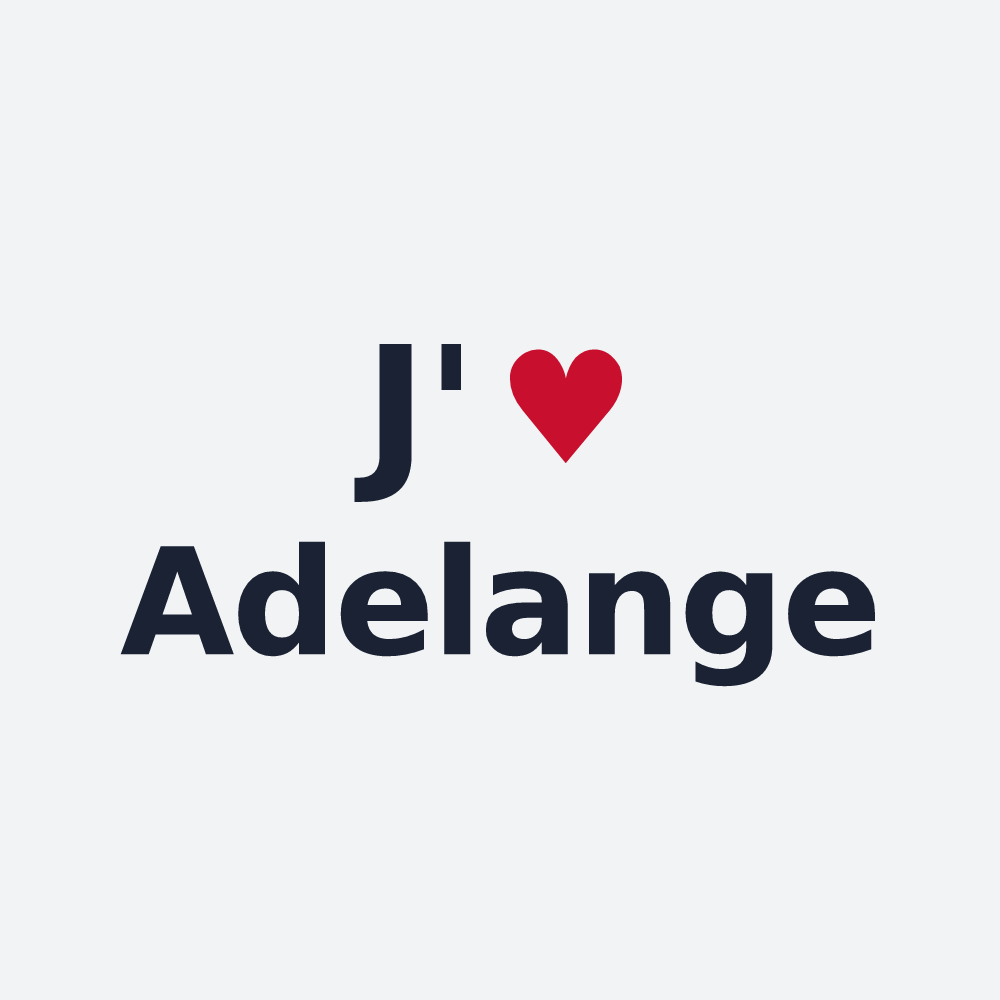 Poster personnalisé Adelange — design J'aime Adelange