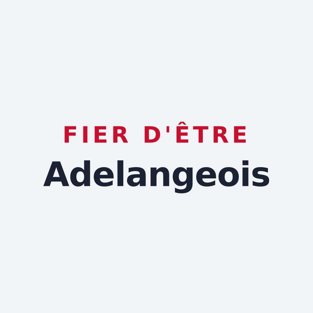 Poster « Fier d'être Adelangeois » — design pour Adelange