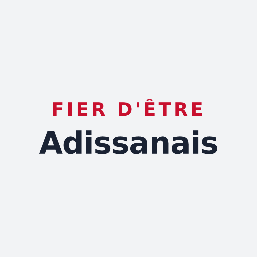 Poster « Fier d'être Adissanais » — design pour Adissan
