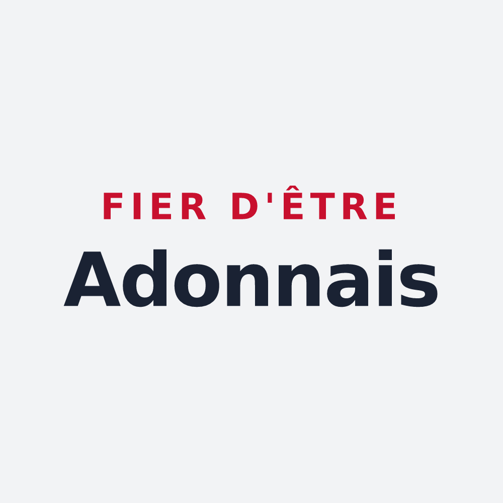 Poster « Fier d'être Adonnais » — design pour Adon