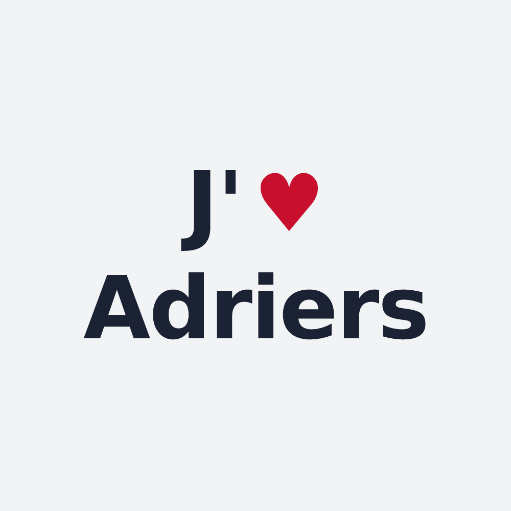 Poster personnalisé Adriers — design J'aime Adriers