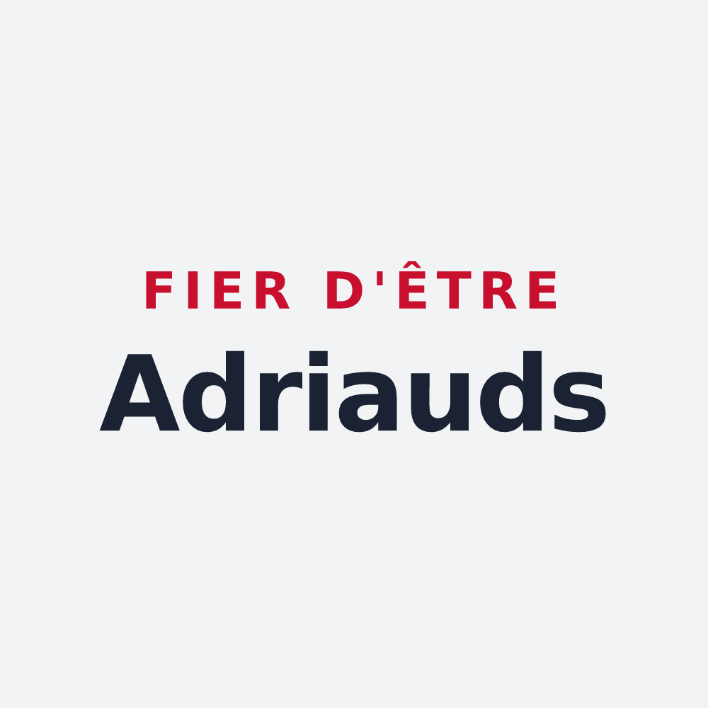 Poster « Fier d'être Adriauds » — design pour Adriers