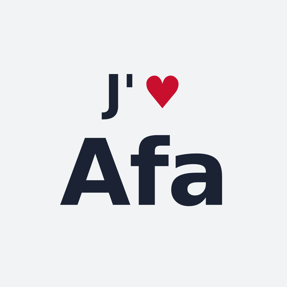 Poster personnalisé Afa — design J'aime Afa
